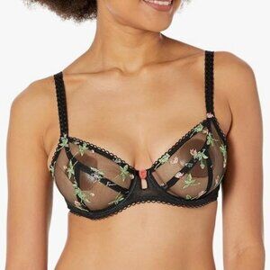 **Freya**Rose Blossom Bra Black Size 36DD(E) NWT